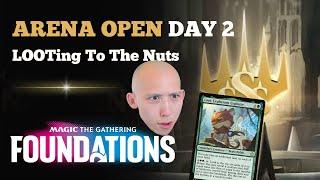 LOOTing To The Nuts | Arena Open Day 2 | MTG Foundations Draft | MTG Arena