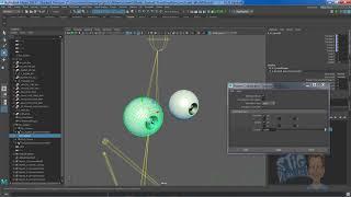 Eyeball Aim Constraint Rigging in Maya