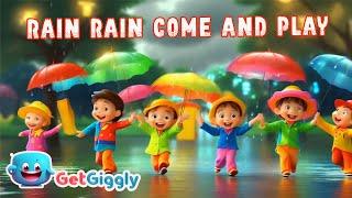 Rain Rain Come and Play| Rain song | GetGiggly Nursery Rhymes and Kids Songs