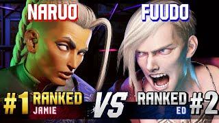 SF6 ▰ NARUO (#1 Ranked Jamie) vs FUUDO (#2 Ranked Ed) ▰ High Level Gameplay