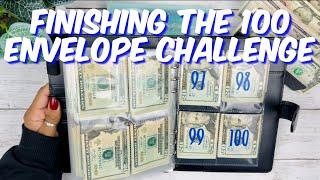 FINISHING THE 100 ENVELOPE SAVINGS CHALLENGE | SAVINGS CHALLENGES | MONEY COUNT | CASH ENVELOPES |