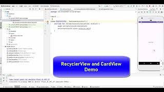 RecyclerView and CardView