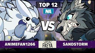 Sandstorm vs animefan1266 - Top 12 - Trial of Freya - NA 1v1