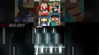 Herobrine & Aphmau Gegagedigedagedago Funny Video @Mtime4 - Piano Tutorial #shorts #minecraft