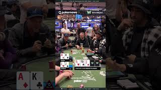 🫧 | AK vs Johnnie 'Vibes' Moreno's JJ on the STONE BUBBLE of the WSOP $1,500 Freezeout! | #wsop2025