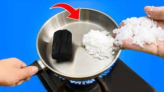 Just put Salt and Charcoal in a Pan, and see what happens!