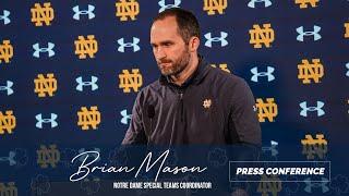 Notre Dame Special Teams Coordinator Brian Mason Wants to Apply Pressure & Create Stress