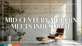 Mid-Century Modern Meets Industrial: A Concrete Fusion of Style