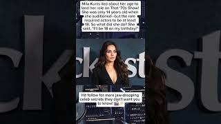 Mila Kunis Lied to Get Her Role on That ‘70s Show at Just 14!  #didyouknow #celebritynews #shorts