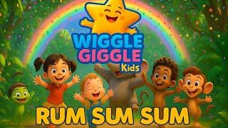 Rum Sum Sum – Nursery Rhyme with Animals & Kids | @WiggleGigglekid