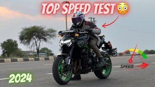 Loud Kawasaki Z900 Top Speed Test  | 2024 Z900 Gear Challenge |