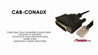 CAB-CONAUX  |  Cisco Compatible AUX Port (RJ45) to Modem (DB25) 10ft Cable