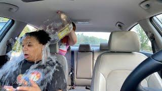 POURING ICE WATER ON GIRLFRIEND TO SEE HER REACTION..