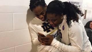 Arike's Reaction When Kobe Tweeted About Her... | Notre Dame Women's Basketball