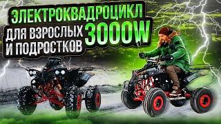 Электроквадроцикл White Siberia Sneg PRO R 3000W  Обзор и Тест-драйв