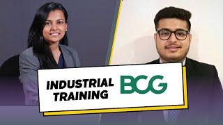 CA INDUSTRIAL TRAINING AT BCG| Get your Management consulting role at BCG even before qualifying CA.