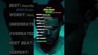 The Weeknd Album Review ! #rap #rapper #theweeknd #albumreview #rapreview #top10 #hiphop #rnb #xo