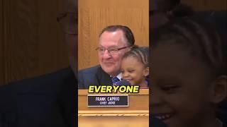 Little girl made the whole court laugh 