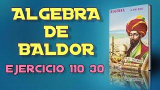 Algebra de Baldor Desde Cero - Ejercicio 110 30