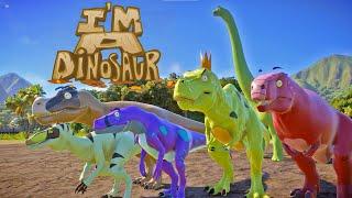 I'm A Dinosaur visits Jurassic World Park for an Awesome Adventure - T-Rex,  Giganotosaurus & more