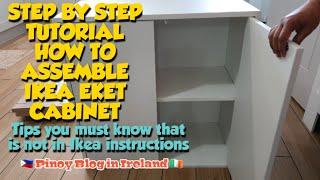 IKEA EKET LARGE CABINET UNBOXING ASSEMBLY QUICK & EASY IDEAS HACKS & TIPS OF INSTALLING  JnC CORNER