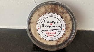 Stewart’s Cheesecakes/Gluten Free Caramel Pecan #veganfoodtastetest #stewartscheesecakes #veganlife