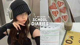 school diaries: korean school, study in library, student life [ENG/RUS]