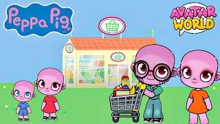 Peppa Pig in AVATAR WORLD shopping  full episode