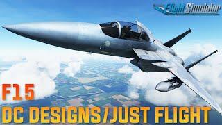 Beginner's review of the F15 by DC Designs and Just Flight