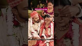 When sindoor is the most confusing part  #mandap #bengaliwedding #shaadi