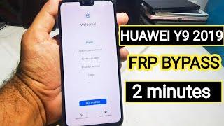 Huawei Y9 2019  FRP Bypass 2024 just 2 minutes with trick| Google Account Remove  Without PC