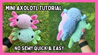 Crochet Axolotl (NO SEW) Tutorial  FREE Amigurumi Pattern Step by Step, Advanced Beginners