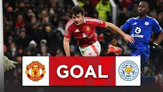 GOAL | Harry Maguire | Man United v Leicester City | Fourth Round | Emirates FA Cup 24-25