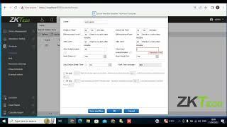 How to set Attendance Rule on ZKBio Access IVS