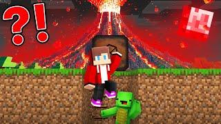 SCARY blood VOLCANO vs Mikey & JJ Doomsday Bunker in Minecraft! (Maizen)