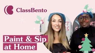 Paint and Sip at Home | Cute Christmas Robin | ClassBento