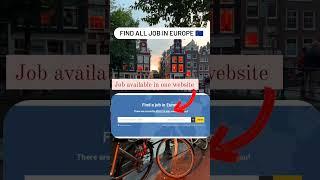 website for all jobs in europe in 2024 latest jobs in europe job seeker visa for germany