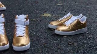 Gold Spark Af1s By @ianjpaintedit