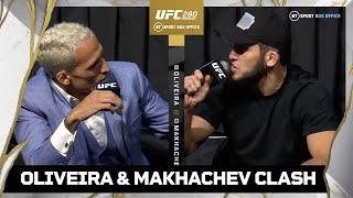 IT'S GETTING HEATED  Charles Oliveira and Islam Makhachev Clash at #UFC280 Presser 