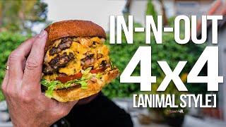 Homemade In-N-Out Burger 4x4 (Animal Style) | SAM THE COOKING GUY 4K