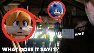 SONIC AND TAILS LEFT ME A NOTE IN REAL LIFE! *They ESCAPED!*