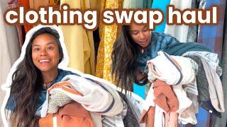 TRASH TO TREASURE {Clothing Swap HAUL} Sustainable FASHION Alternatives