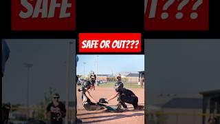 Is She Safe or Out?!  Close Play at Home!