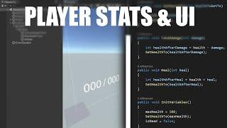 Player Stats With UI - FPS Game With Unity & Blender