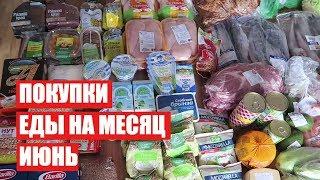 ПОКУПКИ ЕДЫ НА МЕСЯЦ  ИЮНЬ   СКОЛЬКО Я ТРАЧУ? #светланабисярина