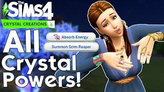 ALL 27 CRYSTAL POWERS in The Sims 4 Crystal Creations