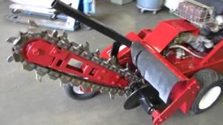 Barreto 1624-D Walk Behind Trencher Ditcher Digger 16 hp Briggs & Stratton ditch witch