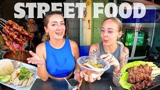 How Much THAI STREET FOOD Can 2 Farang Girls Eat In Bangkok Thailand   @Emilysrichala.