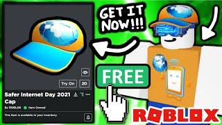 FREE! HOW TO GET Safer Internet Day 2021 Cap! (ROBLOX)