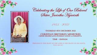 Celebrating the Life of Sister Jacintha Hyacinth